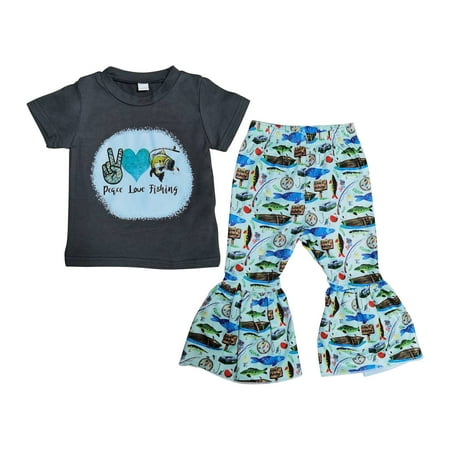Fesfesfes Toddler Baby Girls Fashion Cute Fish Heart Print Short Sleeve Flared Pants Suit
Fesfesfes Toddler Baby Girls Fashion Cute Fish Heart Print Short Sleeve Flared Pants Suit