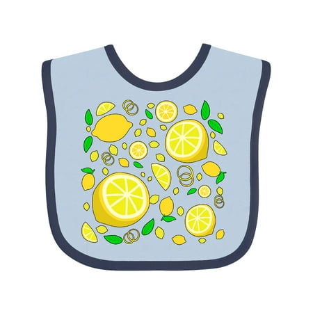 Inktastic Lots of Lemons- citrus fun Gift Baby Boy or Baby Girl Bib