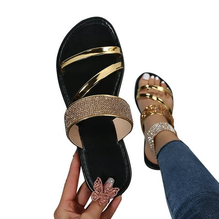 Ladies Slippers Women Summer Outwear Soft Sole Comfortable Flat Bottom Sandals And Slippers Women Shoes Women s Shoes Gold Size 7
Ladies Slippers Women Summer Outwear Soft Sole Comfortable Flat Bottom Sandals And Slippers Women Shoes Women s Shoes Gold Size 7