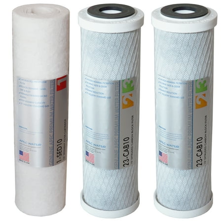 APEC Filter Set Double Capacity Replacement Pre-Filter Set For Reverse Osmosis Water Filter System Stage 1 2 3
APEC Filter Set Double Capacity Replacement Pre-Filter Set For Reverse Osmosis Water Filter System Stage 1 2 3