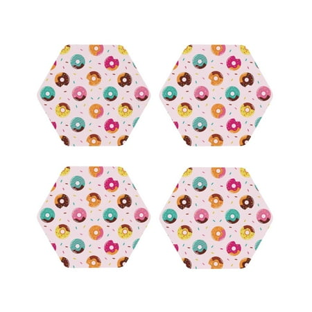 Drink Coasters Set of 4 Colorful donuts Leather Coasters for Coffee Table Protector Heat Resistant Cute Coasters for Home Decor Housewarming Gifts Bar Kitchen 4 Inch Hexagon
Drink Coasters Set of 4 Colorful donuts Leather Coasters for Coffee Table Protector Heat Resistant Cute Coasters for Home Decor Housewarming Gifts Bar Kitchen 4 Inch Hexagon