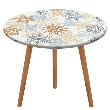 Bybiment Round Fitted Tablecloth with Elastic Edge Snowflakes Pattern Christmas Packaging Decorative Tablecloth Table Cover 47 Inch
Bybiment Round Fitted Tablecloth with Elastic Edge Snowflakes Pattern Christmas Packaging Decorative Tablecloth Table Cover 47 Inch