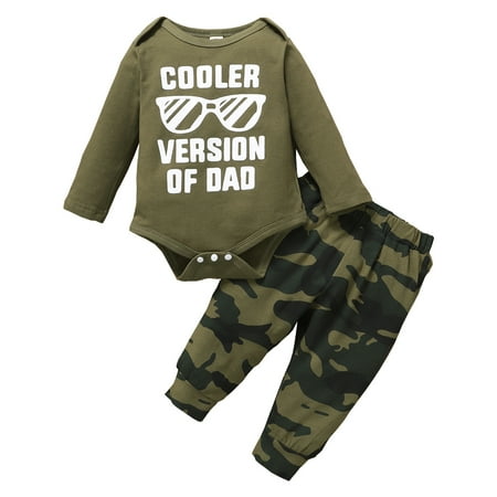 Kucnuzki 6 Months Baby Boy Winter Outfits Pants Sets 9 Months Long Sleeve Camouflage Carton Prints Romper Top Elastic Pants 2PCS Set Green
Kucnuzki 6 Months Baby Boy Winter Outfits Pants Sets 9 Months Long Sleeve Camouflage Carton Prints Romper Top Elastic Pants 2PCS Set Green