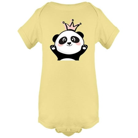 Cute Panda With A Crown Bodysuit Infant -Image by Shutterstock 12 Months