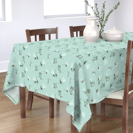 Cotton Sateen Tablecloth 70 x 90 - Winter Sasquatch Toile Scene Woodland Animals Deer Cryptozoology Mint Dark Chocolate Fox Tree Pine Print Custom Table Linens by Spoonflower
Cotton Sateen Tablecloth 70 x 90 - Winter Sasquatch Toile Scene Woodland Animals Deer Cryptozoology Mint Dark Chocolate Fox Tree Pine Print Custom Table Linens by Spoonflower