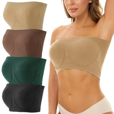 EUHDSSDE Follure 4 Pieces Sports Bras For Women Plus Size Strapless Bra Bandeau Tube Padded Top Stretchy Yoga Fitness Bra
EUHDSSDE Follure 4 Pieces Sports Bras For Women Plus Size Strapless Bra Bandeau Tube Padded Top Stretchy Yoga Fitness Bra