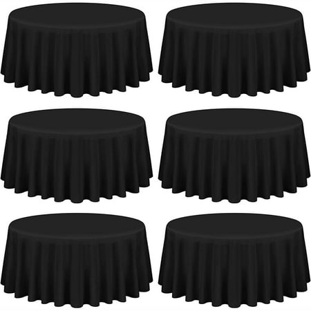 6 Pack Black Round Tablecloth 90 Inch Washable Polyester Tablecloths For Round Tables Round Table Cloth Decorative Fabric Table Cover For Dining Wedding Party Banquet Buffet
6 Pack Black Round Tablecloth 90 Inch Washable Polyester Tablecloths For Round Tables Round Table Cloth Decorative Fabric Table Cover For Dining Wedding Party Banquet Buffet