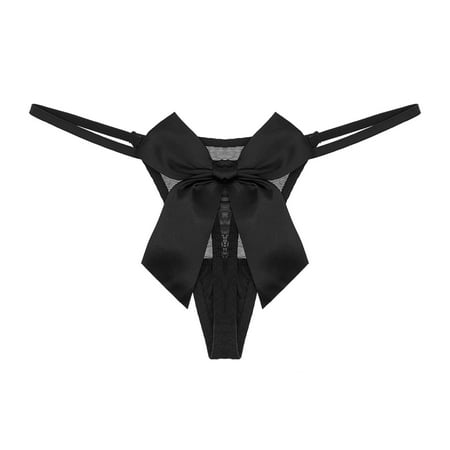 Women s Thongs See Through Panties with Big Bow Cotton Crotch Lace Mesh G-String for Women
Women s Thongs See Through Panties with Big Bow Cotton Crotch Lace Mesh G-String for Women