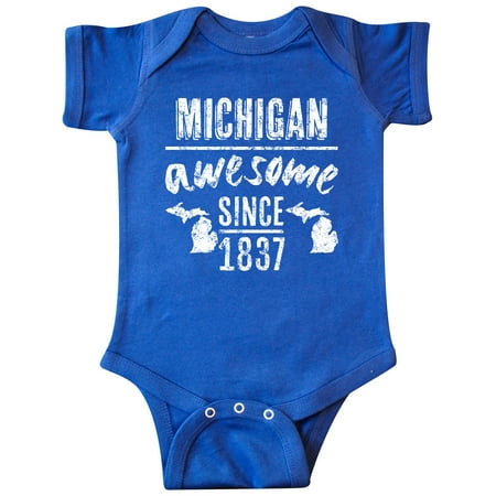 Inktastic Michigan Awesome Since 1837 Gift Baby Boy or Baby Girl Bodysuit