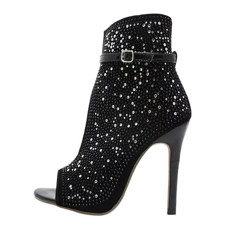 Youmylove Women High Heeled Black Rhinestone Fashion Buckle Sandals Summer Comfy Beach Outdoor Walking Footwear
Youmylove Women High Heeled Black Rhinestone Fashion Buckle Sandals Summer Comfy Beach Outdoor Walking Footwear