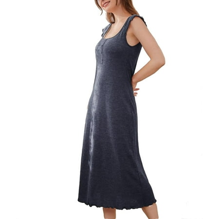 Casual Scoop Neck Sleepshirts Sleeveless Navy Blue Womens Nightgowns & Sleepshirts (Women s)
Casual Scoop Neck Sleepshirts Sleeveless Navy Blue Womens Nightgowns & Sleepshirts (Women s)