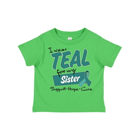 Inktastic I Wear Teal for my Sister-Support Hope Cure Gift Toddler Boy or Toddler Girl T-Shirt
Inktastic I Wear Teal for my Sister-Support Hope Cure Gift Toddler Boy or Toddler Girl T-Shirt