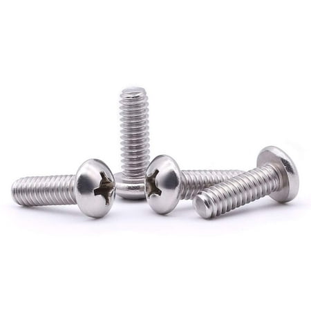 #6-32 x 1/2 Pan Head Machine Screw Phillips Drive 304 Stainless Steel 18-8 Bright Finish Fully Machine Thread 100 Pcs
#6-32 x 1/2 Pan Head Machine Screw Phillips Drive 304 Stainless Steel 18-8 Bright Finish Fully Machine Thread 100 Pcs