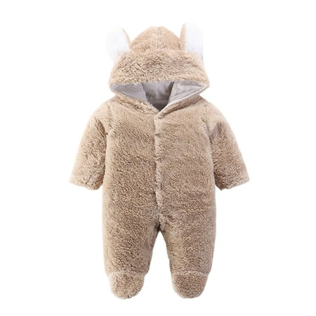 URMAGIC 0-18 Months Baby Boy Girl Fall And Winter Snowsuit Toddler Kids Solid Fleece Hooded Romper Outerwear Thicken Warm Bodysuit Jumpsuit
URMAGIC 0-18 Months Baby Boy Girl Fall And Winter Snowsuit Toddler Kids Solid Fleece Hooded Romper Outerwear Thicken Warm Bodysuit Jumpsuit