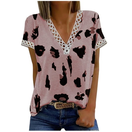 Bospose Short Sleeve Shirt Girl Girls V-Neck Shirt Lace Crop Top Pink Bustier Top Fashion Women S Summer Patchwork Top Blouse Lady T-Shirt Patchwork Top Xl
Bospose Short Sleeve Shirt Girl Girls V-Neck Shirt Lace Crop Top Pink Bustier Top Fashion Women S Summer Patchwork Top Blouse Lady T-Shirt Patchwork Top Xl