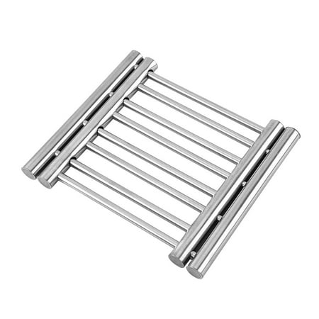 1pc Stainless Steel Pot Pads Square Retractable Kitchen Heat Insulation Wooden Stainless Steel Pan Pad for Home Office (Stainless Steel Brown + Silver)
1pc Stainless Steel Pot Pads Square Retractable Kitchen Heat Insulation Wooden Stainless Steel Pan Pad for Home Office (Stainless Steel Brown + Silver)