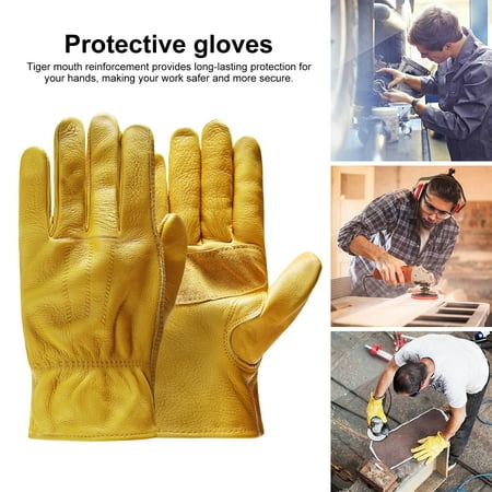 Eoperou 1 Pair Work Gloves Wear-Resistant Thick Heat Isolation Stretchable Wrist Outdoor Work Construction Welding Machine Building Gloves
Eoperou 1 Pair Work Gloves Wear-Resistant Thick Heat Isolation Stretchable Wrist Outdoor Work Construction Welding Machine Building Gloves
