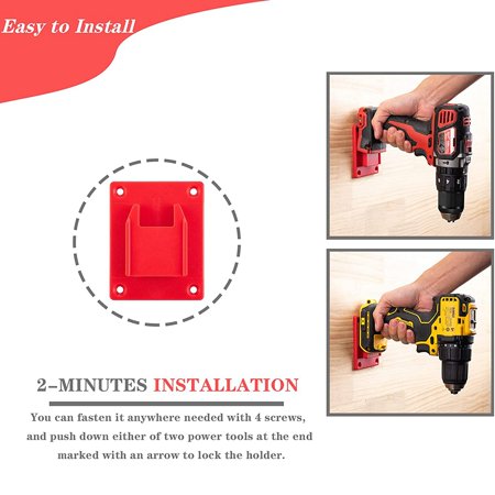 Tool Holder 10Pc ABS Plastic Tool Holder for 20V Drill Mount Fit for with Screws Red
Tool Holder 10Pc ABS Plastic Tool Holder for 20V Drill Mount Fit for with Screws Red