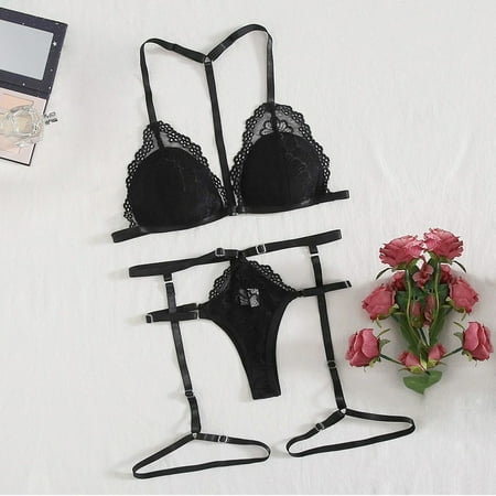 MRULIC underwear women S-XL Floral Garter Underwear Bra Set Bandage Chest Lace Pad Women Lingerie Black + L
MRULIC underwear women S-XL Floral Garter Underwear Bra Set Bandage Chest Lace Pad Women Lingerie Black + L