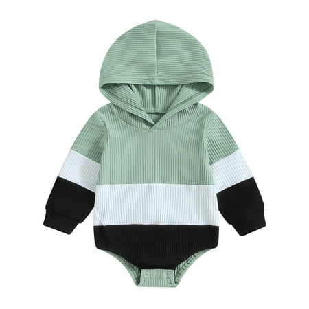 Wallarenear Baby Boy Hooded Romper Ribbed Knit Contrast Color Sweatshirt Pullover Tops
Wallarenear Baby Boy Hooded Romper Ribbed Knit Contrast Color Sweatshirt Pullover Tops
