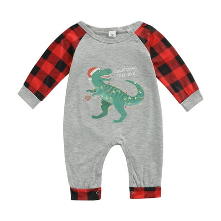 Family Matching Pajamas Nightwear Set Dinosaur Plaid Print O-Neck Long Sleeve Tops+Trousers
Family Matching Pajamas Nightwear Set Dinosaur Plaid Print O-Neck Long Sleeve Tops+Trousers