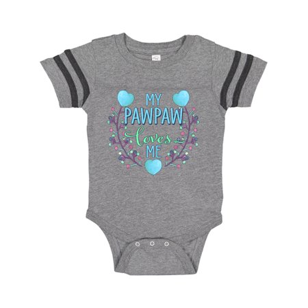 Inktastic My Pawpaw Loves Me with Flowers and Hearts Gift Baby Boy or Baby Girl Bodysuit
Inktastic My Pawpaw Loves Me with Flowers and Hearts Gift Baby Boy or Baby Girl Bodysuit