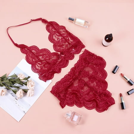MRULIC underwear women set Women s Lace Gathered Thin Wireless Bra Set Lingerie Underwear Pajamas Set Wine + L
MRULIC underwear women set Women s Lace Gathered Thin Wireless Bra Set Lingerie Underwear Pajamas Set Wine + L