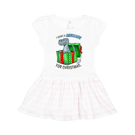 Inktastic I Want a Dinosaur for Christmas in Green and Red Gift Box Gift Toddler Girl Dress
Inktastic I Want a Dinosaur for Christmas in Green and Red Gift Box Gift Toddler Girl Dress