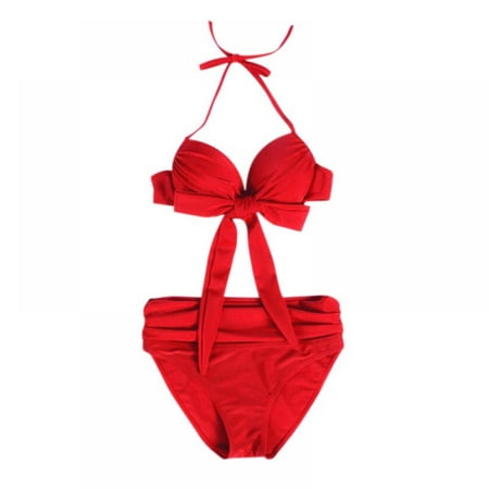 Women Beach Swimsuit Bikini Steel Plate Gathered Sexy Backless Bow Tie Strap Split Swimsuit
Women Beach Swimsuit Bikini Steel Plate Gathered Sexy Backless Bow Tie Strap Split Swimsuit