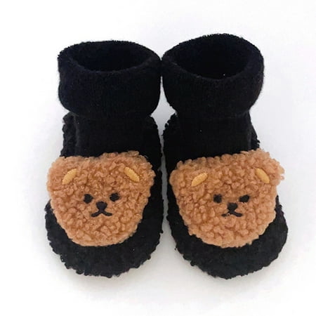TOWED22 Toddler Winter Boots Kids Boys Girls Slippers Cartoon Cute Fleece Warm Shoes Slip On Non-Slip Indoor Toddler House Shoes Black
TOWED22 Toddler Winter Boots Kids Boys Girls Slippers Cartoon Cute Fleece Warm Shoes Slip On Non-Slip Indoor Toddler House Shoes Black