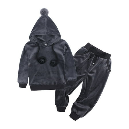 EHTMSAK Infant Baby Toddler Children Girl Boy Pullover Hoodie and Pants Set Velvet Outfits Long Sleeve Clothing Set Gray 9M-7Y 140
EHTMSAK Infant Baby Toddler Children Girl Boy Pullover Hoodie and Pants Set Velvet Outfits Long Sleeve Clothing Set Gray 9M-7Y 140