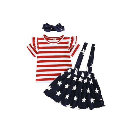 Afunbaby Baby Girls 3 piece Summer Suspender Skirt Outfits Round Collar Short Sleeve Tops Suspender Skirt and Headdress Set
Afunbaby Baby Girls 3 piece Summer Suspender Skirt Outfits Round Collar Short Sleeve Tops Suspender Skirt and Headdress Set