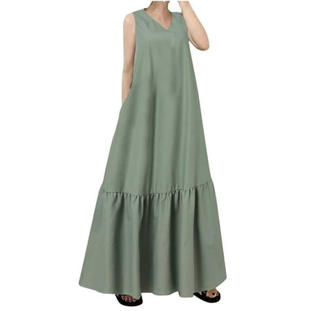 Dresses for Women Plus Size Dress for Women Women s Fashion Casual Summer Pocket Sleeveless Lace Print V-Neck Dress Savings Clearance Deals Dress Pants Women Bridesmaid Dresses Green S
Dresses for Women Plus Size Dress for Women Women s Fashion Casual Summer Pocket Sleeveless Lace Print V-Neck Dress Savings Clearance Deals Dress Pants Women Bridesmaid Dresses Green S