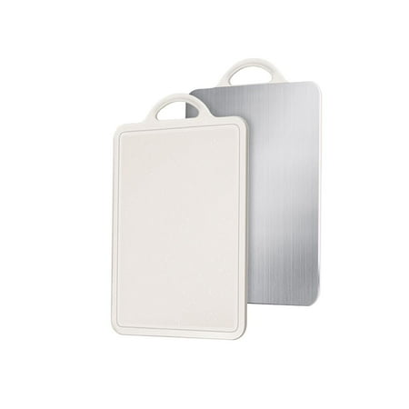 Cutting Board Double Sides Stainless Steel Plastic Anti-Order Durable Practical Humanized Handle Thick Easy Cleaning Convenient Mildew-proof Chopping Board Chopping Mat
Cutting Board Double Sides Stainless Steel Plastic Anti-Order Durable Practical Humanized Handle Thick Easy Cleaning Convenient Mildew-proof Chopping Board Chopping Mat