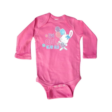 Inktastic I m 1 Year Old Easter Birthday with Cute Bunny and Balloons Gift Baby Boy or Baby Girl Long Sleeve Bodysuit
Inktastic I m 1 Year Old Easter Birthday with Cute Bunny and Balloons Gift Baby Boy or Baby Girl Long Sleeve Bodysuit