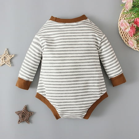 Quealent Baby Bodysuit Sets Baby Boys Girls One Piece Romper With Mitten Cuffs Long Sleeve Ribbed Button Jumpsuit Outfit Clothes Brown 18-24 Months
Quealent Baby Bodysuit Sets Baby Boys Girls One Piece Romper With Mitten Cuffs Long Sleeve Ribbed Button Jumpsuit Outfit Clothes Brown 18-24 Months