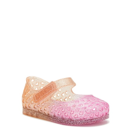 Wonder Nation Baby Girls Mary Jane Jelly Shoes
