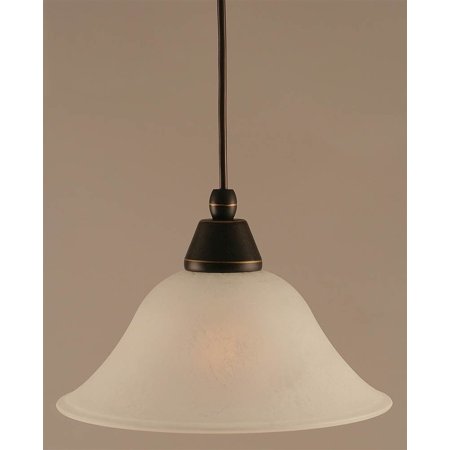 Cord Mini Pendant w 6.75 in. White Marble Glass