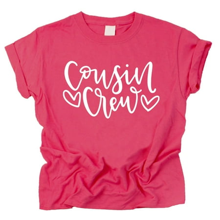 Cousin Crew Heart T-Shirts and Bodysuits for Baby and Toddler Boy and Girls Fun Family Outfits Vintage Hot Pink Shirt 18 Months
Cousin Crew Heart T-Shirts and Bodysuits for Baby and Toddler Boy and Girls Fun Family Outfits Vintage Hot Pink Shirt 18 Months