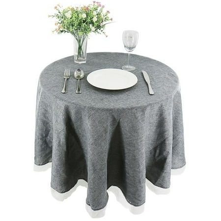 Round Tablecloth cotton Linen Tablecloth With White Lace Trim stain Resistant Durable Table Cover For Party Festival Picnic Table Decoration-Grey-150cm
Round Tablecloth cotton Linen Tablecloth With White Lace Trim stain Resistant Durable Table Cover For Party Festival Picnic Table Decoration-Grey-150cm