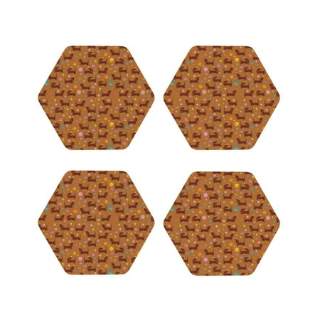 Drink Coasters Set of 4 Dachshund Dog Puppy Colorful Ball Leather Coasters for Coffee Table Protector Heat Resistant Cute Coasters for Home Decor Housewarming Gifts Bar Kitchen 4 Inch Hexagon
Drink Coasters Set of 4 Dachshund Dog Puppy Colorful Ball Leather Coasters for Coffee Table Protector Heat Resistant Cute Coasters for Home Decor Housewarming Gifts Bar Kitchen 4 Inch Hexagon