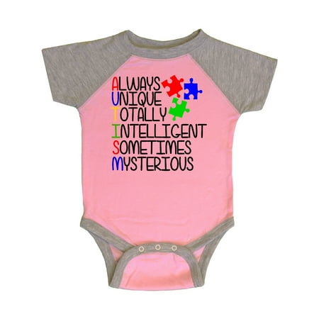 Inktastic Autism Awareness Acronym Gift Baby Boy or Baby Girl Bodysuit