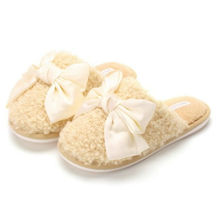 CoCopeanut Women Fur Half Slippers Cute Butterfly-knot Bedroom Flat Ladies Flock Shoes Non-slip Indoor Fuzzy Slippers For Female
CoCopeanut Women Fur Half Slippers Cute Butterfly-knot Bedroom Flat Ladies Flock Shoes Non-slip Indoor Fuzzy Slippers For Female