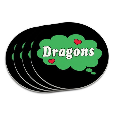 Dreaming of Dragons Green Coaster Set