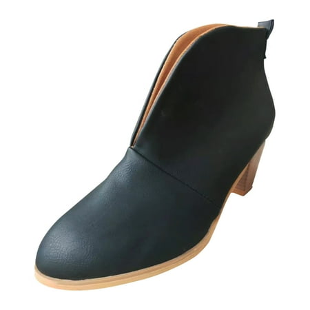 Tangnade Casual Shoes Womens Boots Ankle Boots Stacked Heel Booties Fahsion Leather Short Boots
Tangnade Casual Shoes Womens Boots Ankle Boots Stacked Heel Booties Fahsion Leather Short Boots