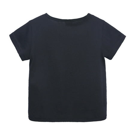 Cathalem Workout Apparel Toddler Kids Baby Boys Girls Solid Short Sleeve Crewneck Irregular T Shirts Tops Tee Short Sleeve Tee Shirt Black 5-6 Years
Cathalem Workout Apparel Toddler Kids Baby Boys Girls Solid Short Sleeve Crewneck Irregular T Shirts Tops Tee Short Sleeve Tee Shirt Black 5-6 Years