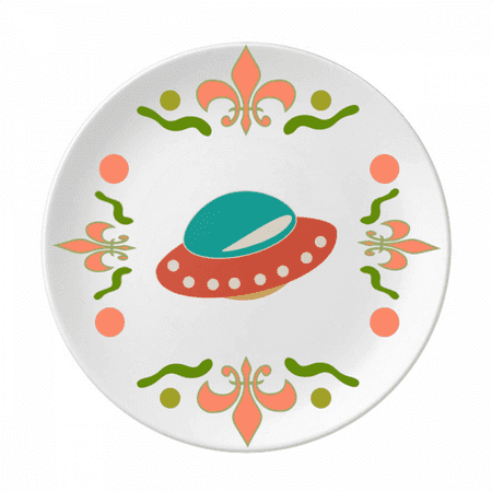 Universe Alien Monster UFO Flower Ceramics Plate Tableware Dinner Dish
