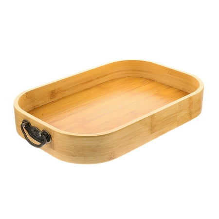 Bamboo Food Tray Pastry Serving Tray Bamboo Serving Tray Retro Teaware Tray Bamboo Plate