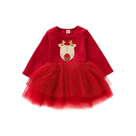 PBaeM Newborn And Toddler Girls 0-6Y Long Sleeve Christmas Costume Party Layered Tutu Cotton Dress
PBaeM Newborn And Toddler Girls 0-6Y Long Sleeve Christmas Costume Party Layered Tutu Cotton Dress