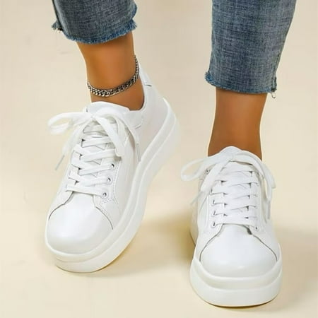 Women‘s Leisure Faux Leather Sneakers Lightweight Low Top Lace Up Thick Bottom Casual Shoes Women‘s Footwear
Women‘s Leisure Faux Leather Sneakers Lightweight Low Top Lace Up Thick Bottom Casual Shoes Women‘s Footwear